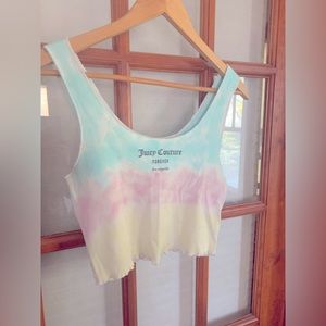 Juicy Couture tie-dye crop top